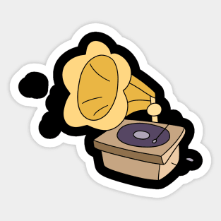 Record Player Sticker